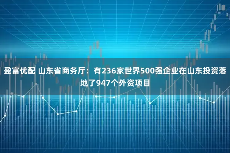盈富优配 山东省商务厅：有236家世界500强企业在山东投资落地了947个外资项目