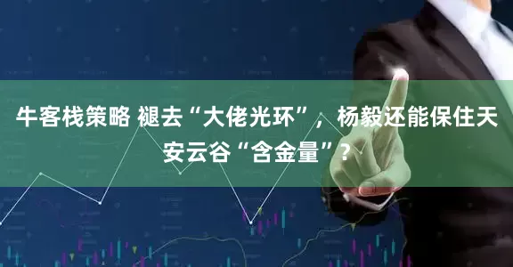 牛客栈策略 褪去“大佬光环”，杨毅还能保住天安云谷“含金量”？